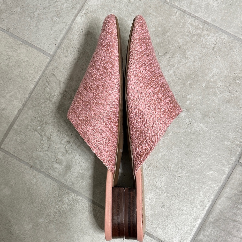 Crown & Ivy Pink Textured Women's Mules - Picture 2 of 5